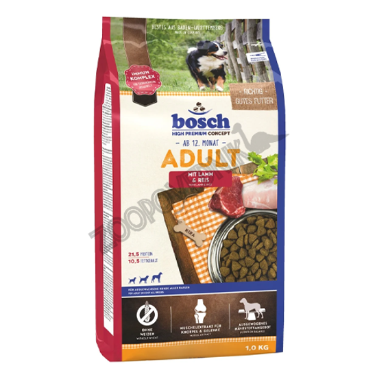 Bosch Adult Сухой корм для собак Ягненок с рисом 15кг