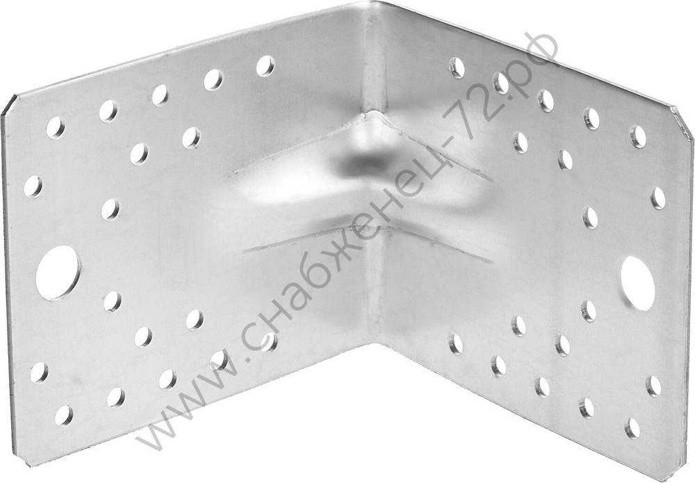 ЗУБР УКУ-2.0 90х105х105 х 2 мм, усиленный крепежный уголок, цинк (310116-90-105)