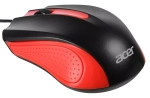 Мышь Acer OMW012 черный/красный оптич. 1200dpi USB 3but (ZL.MCEEE.003)