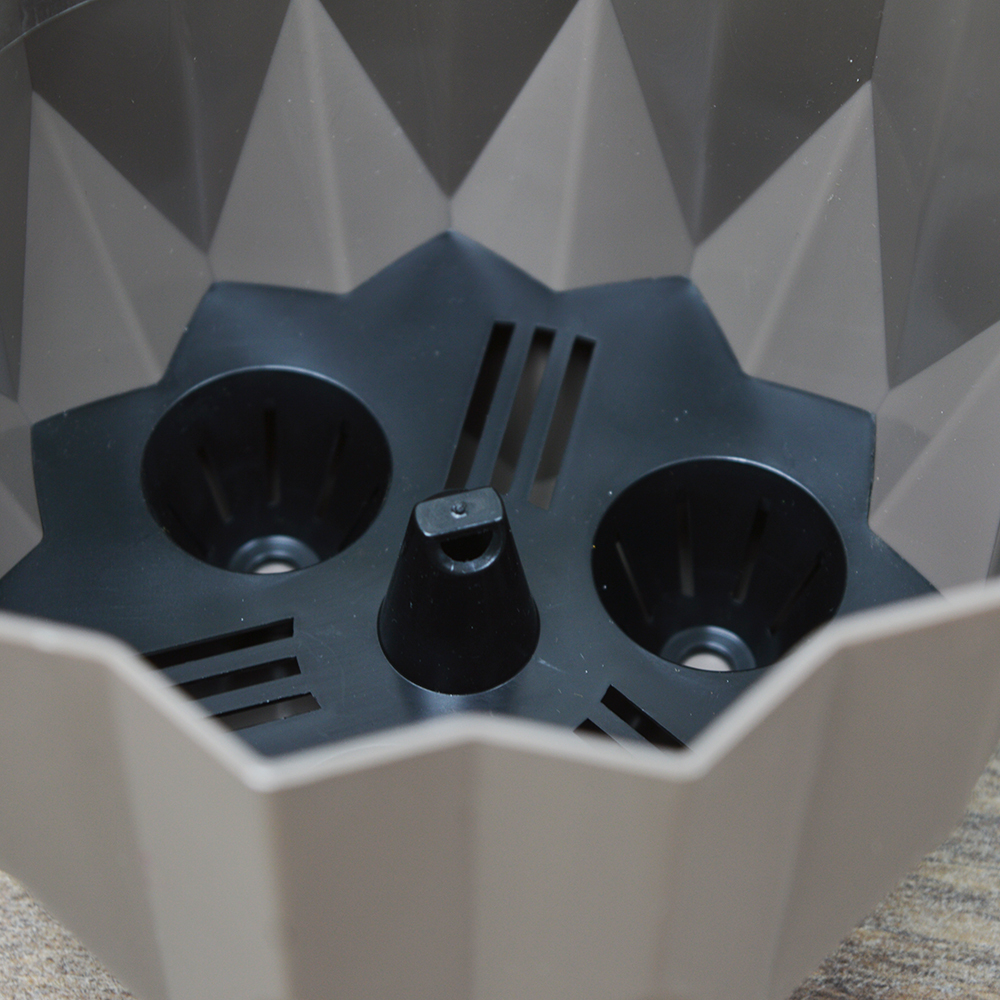 Кашпо Геометрия 0,8л, мокачино