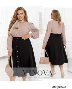 Юбка 2468-черный Minova