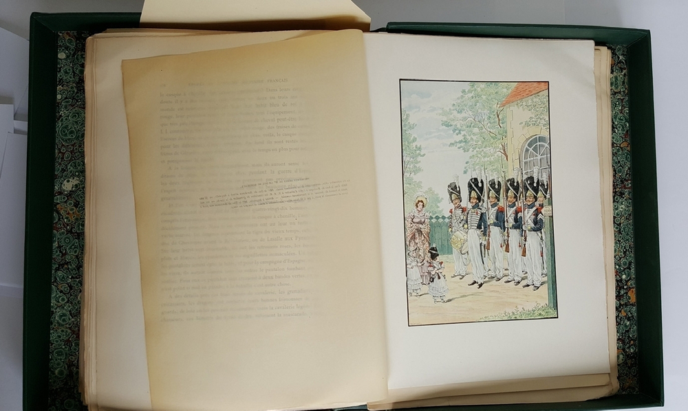 "Epopee du costume militaire franqais. История французской военной формы (костюма)". Оригинальные рисунки Анри Бушо. 1898 г.