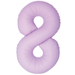 Шар фольгированный Цифра 8 101 см (Розовый)