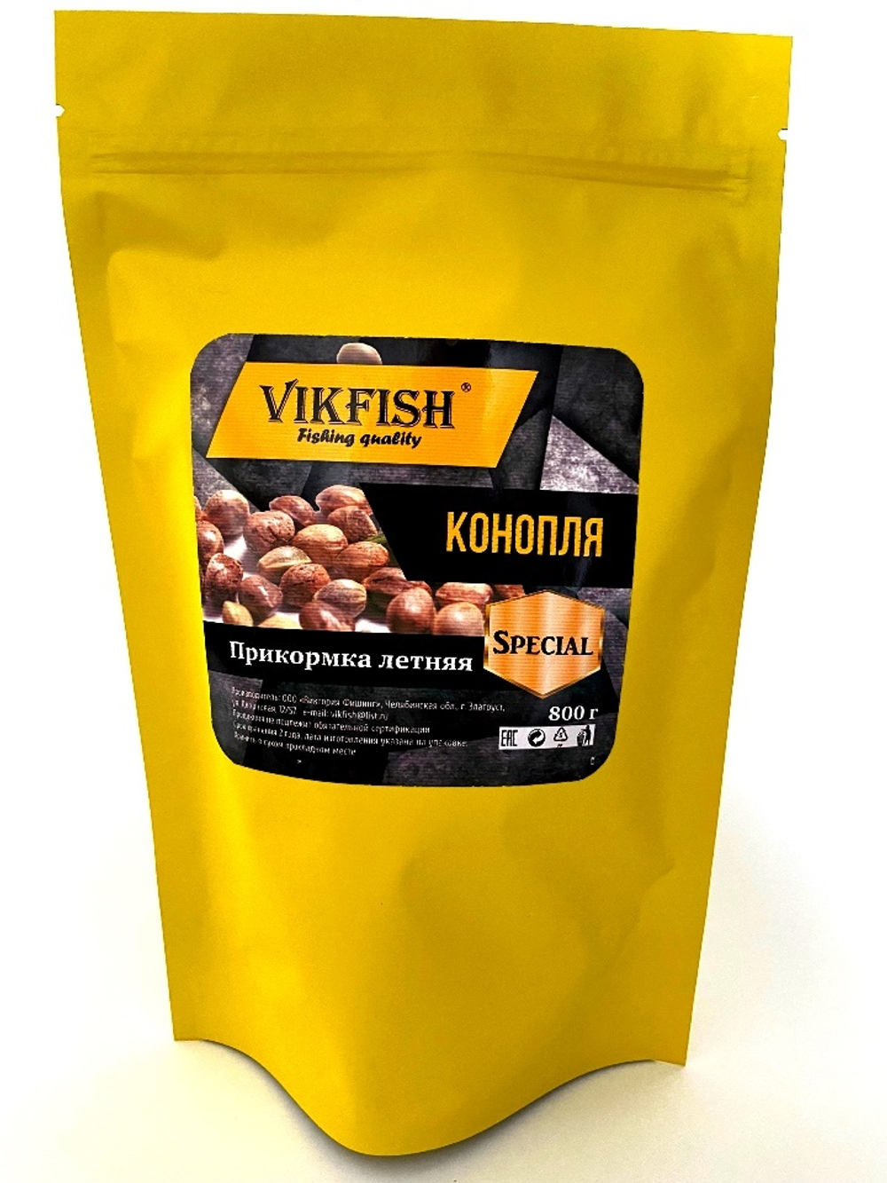 Прикормка VIKFISH Special  Летняя (Конопля) 800гр.