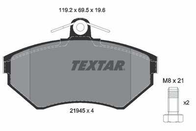 TEXTAR - 2194503-TET - Brake Pad Set, disc brake