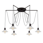 Citilux Эдисон CL451262 Люстра паук Венге