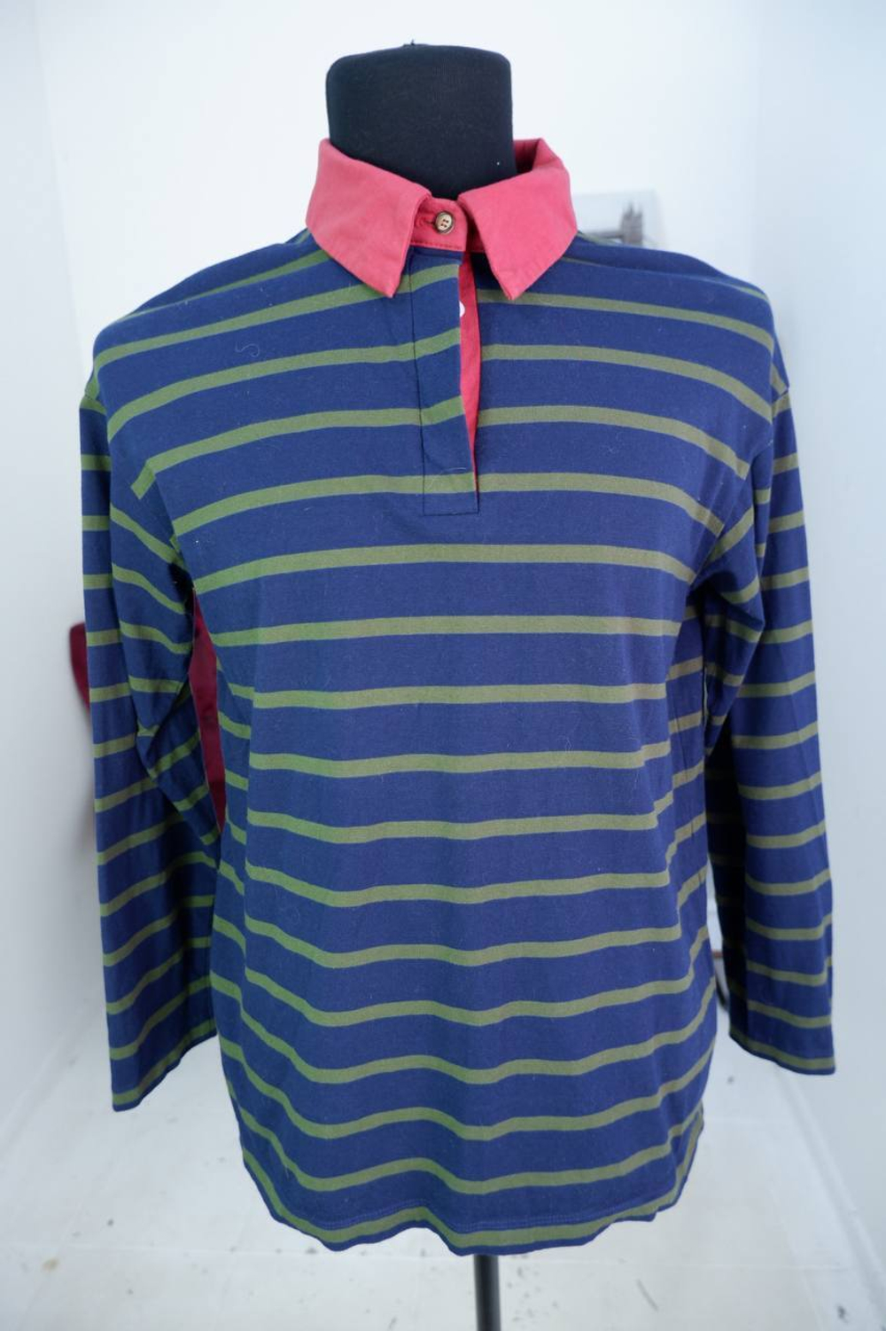 Футболка-поло Daisyknit с длинным рукавом, маркировка S, визуально на 44/46 размер