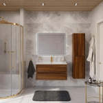 Тумба с раковиной Cezares RELAX 100 дуб карамельный