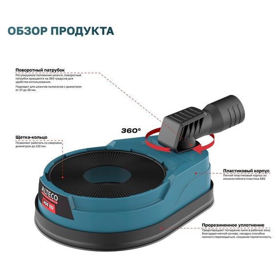 Насадка ALTECO пылеуловитель для пылесоса ADE 132 купить в Москве и Московской области по низкой цене с доставкой по России — (1) Насадка ALTECO пылеуловитель для пылесоса ADE 132 — (1)