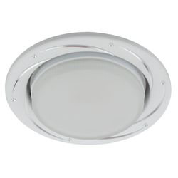 KL 77 AL/WH /1 Светильник ЭРА под лампу Gx53,220V, 13W, серебро/белый | Встраиваемые светильники Для ламп GX53