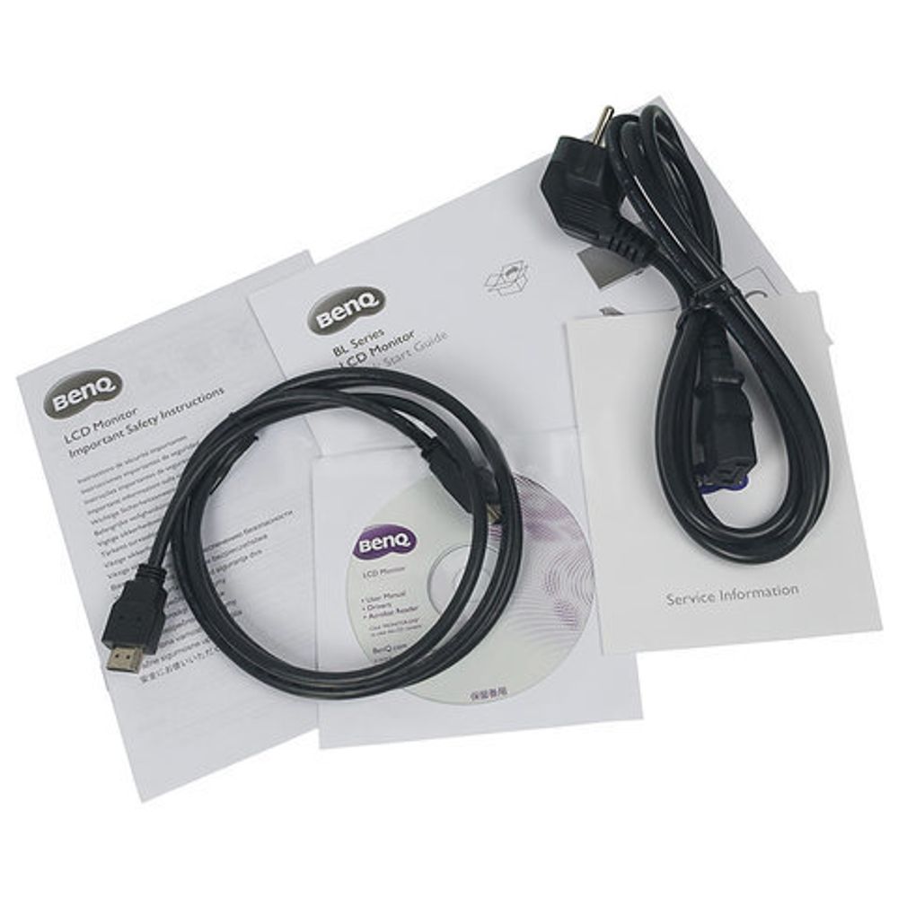 Монитор BENQ BL2480 23,8" (60 см), 1920x1080, 16:9, IPS, 5 ms, 250 cd, VGA, HDMI, DP, черный, 9H.LH1LA.***