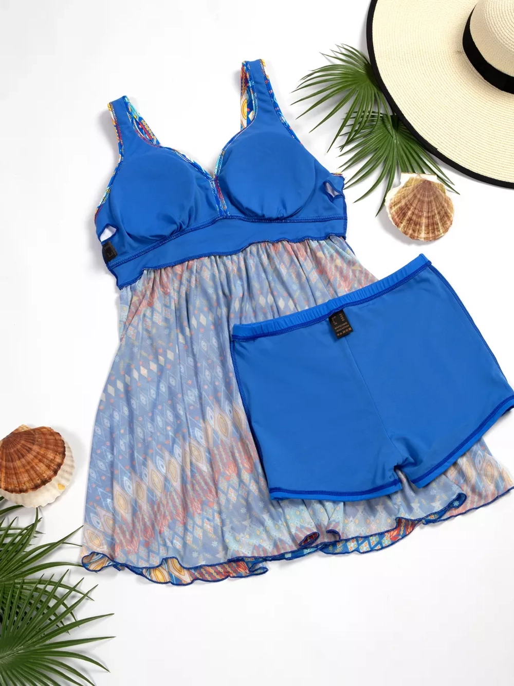 купальник раздельный танкини больших размеров