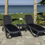 Шезлонг-лежак пластиковый Alfa