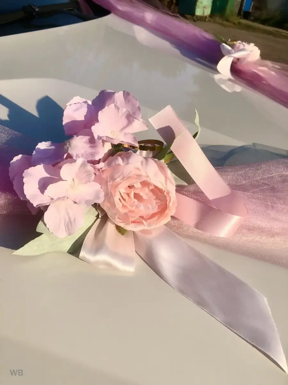 Лента на свадебный автомобиль