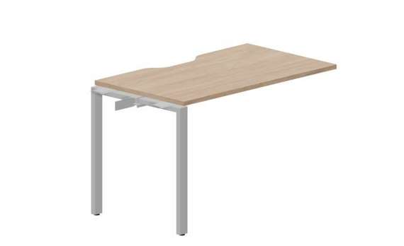 стол Strike 1180х680х750мм (с эргономичным вырезом) - приставной элемент