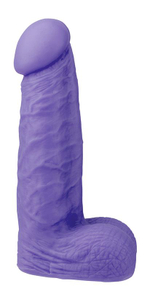 Фиолетовый фаллоимитатор среднего размера XSKIN 6 PVC DONG - 15 см. (Цвет: фиолетовый)