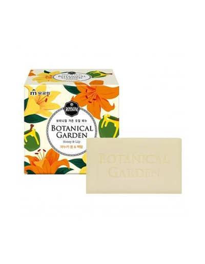 [MUKUNGHWA] НАБОР Мыло туалетное c экстрактами МЕДА и ЛИЛИИ Botanical Garden Oil Soap Honey & Lily, 4шт*150гр