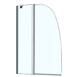 Шторка для ванны складная Azario Boston 100х140 цвет профиля хром (AZ-142)