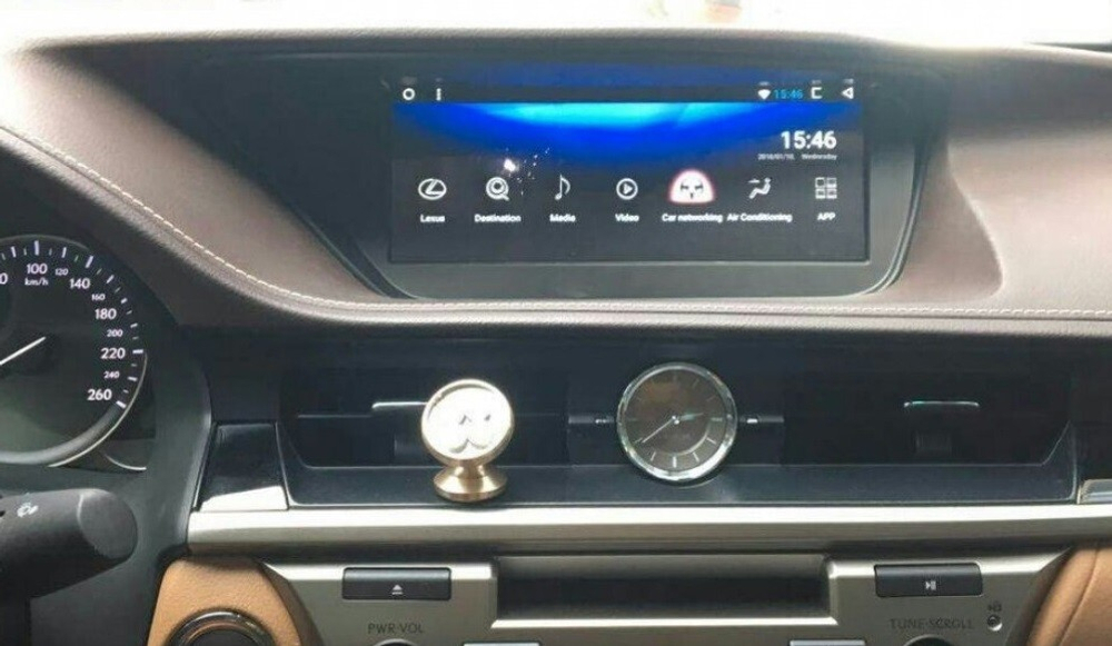 Магнитола Lexus ES250 2012-2015 (взамен монохром экрана) - Carmedia MRW-3812 монитор 10" на Android 10, 8ГБ+64ГБ, 4G SIM-слот, джойстик в комплекте