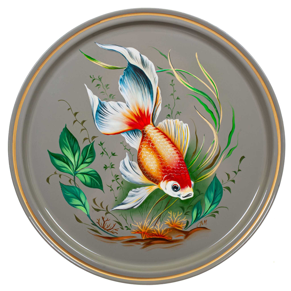 Zhostovo metal tray A9D02052023005