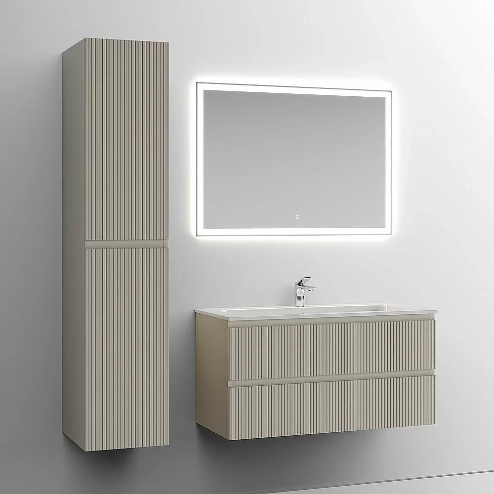 Тумба с раковиной Sancos SNOB T SNT100CE Beige Soft бежевая матовая