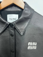 Кожаная куртка Miu Miu