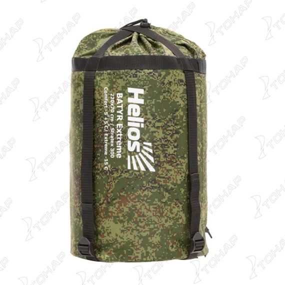 Спальный мешок Helios БАТЫР EXTREME (220*70) Stratex 300 КМФ цифра