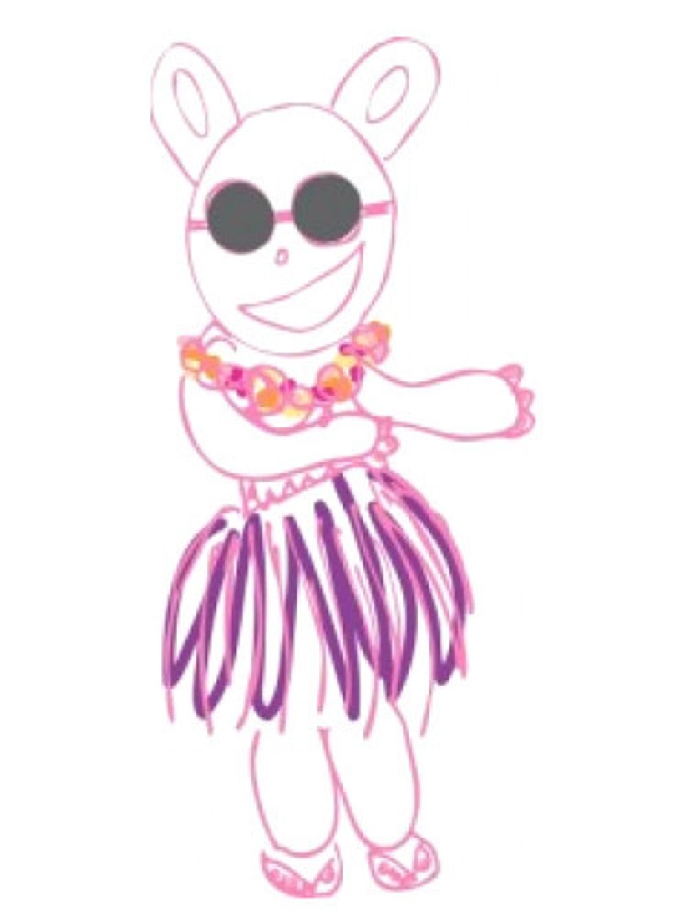 Smell Bent Little Miss Panda Gets Lei’d