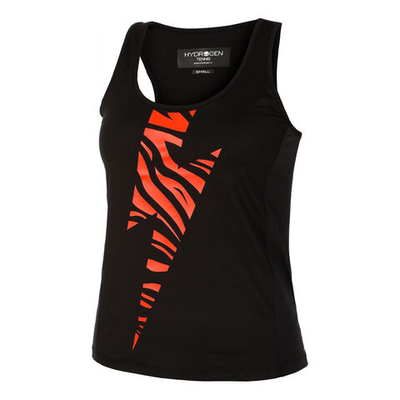 Женская теннисная майка Hydrogen Tech Tiger Tank Top Women - Black, Orange
