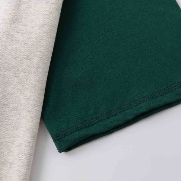 Футболка City серая/зеленая - фото 5