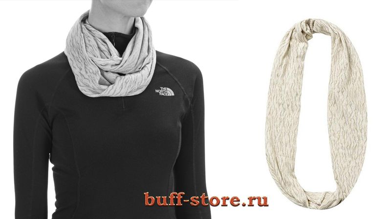 Шарф-снуд-хомут жаккардовый Buff Sage Фото 1