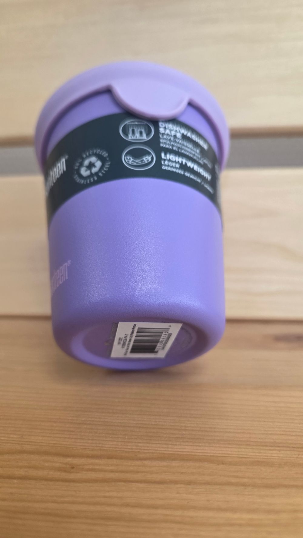 Детский стакан одностенный Klean Kanteen Kid Cup Straw Lid 10oz (296 мл) Paisley Purple с трубочкой (вмятина на донышке)