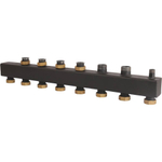 Коллектор котельной разводки ROMMER - 1"1/2 НР на 4+2 контура 1"1/2 НГ (до 85кВт, черная сталь)