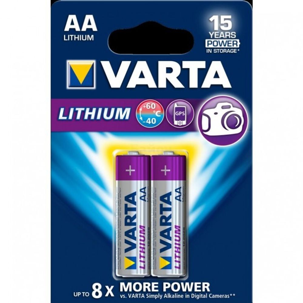 6106 Элемент питания к-т2 VARTA LITHIUM LR6 1/10