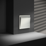 Выключатель встраиваемый VOLTUM S70 карточный 16А, (сталь)