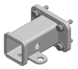 Адаптер фаркопа (под квадрат 50x50 мм; на 4 болта; М10-83x56 мм) AvtoS AVTS.Z2-14