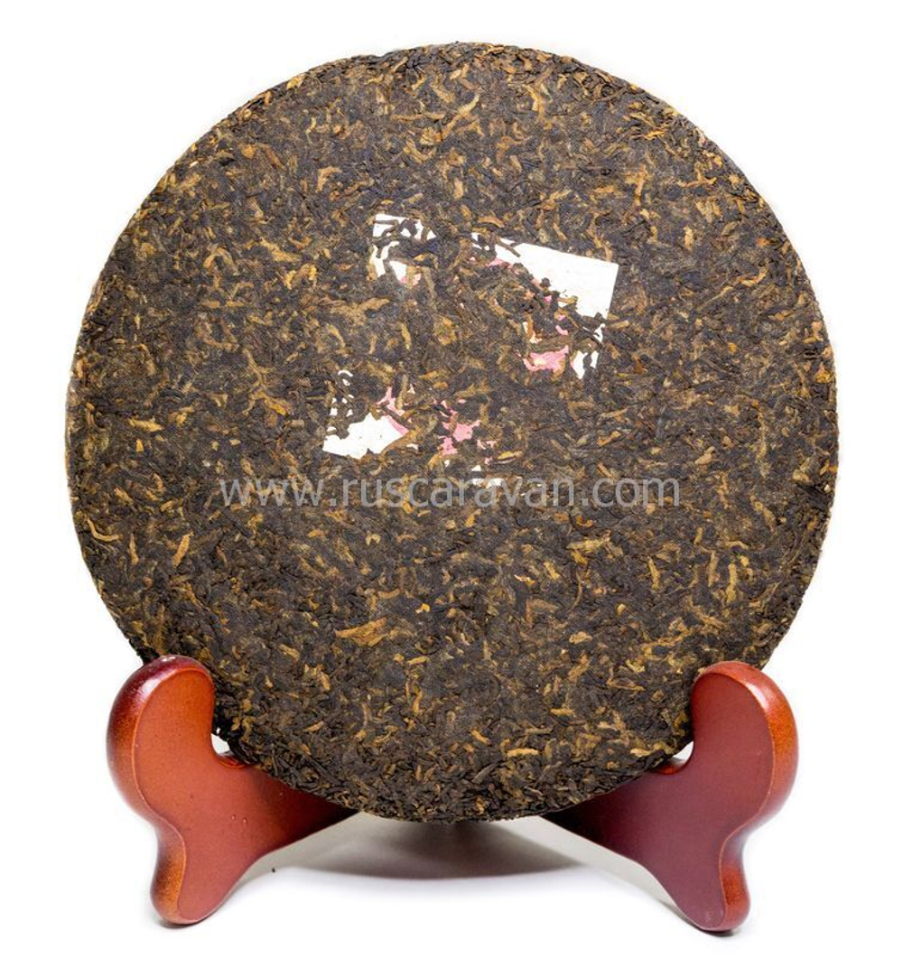 59270 Чай прессованный черный Пуэр Шу "Юньфусян, Красный Дракон" ци цзы бин 357гр