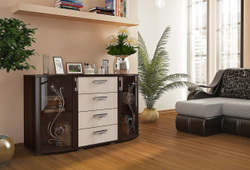 Комод со стразами Грация, венге/лоредо