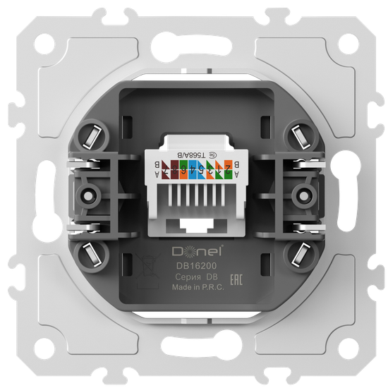 Механизм розетки RJ45 одиночная cat.5/ClassE-8,  серия DB