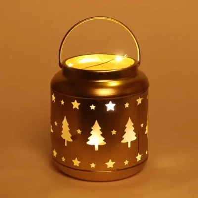 Сувенир с подсветкой «Сказочная ёлка» 12*15 см, золото