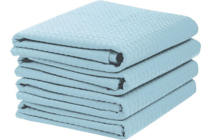 Комплект полотенец вафельных Home One 45х70 (4шт), голубой