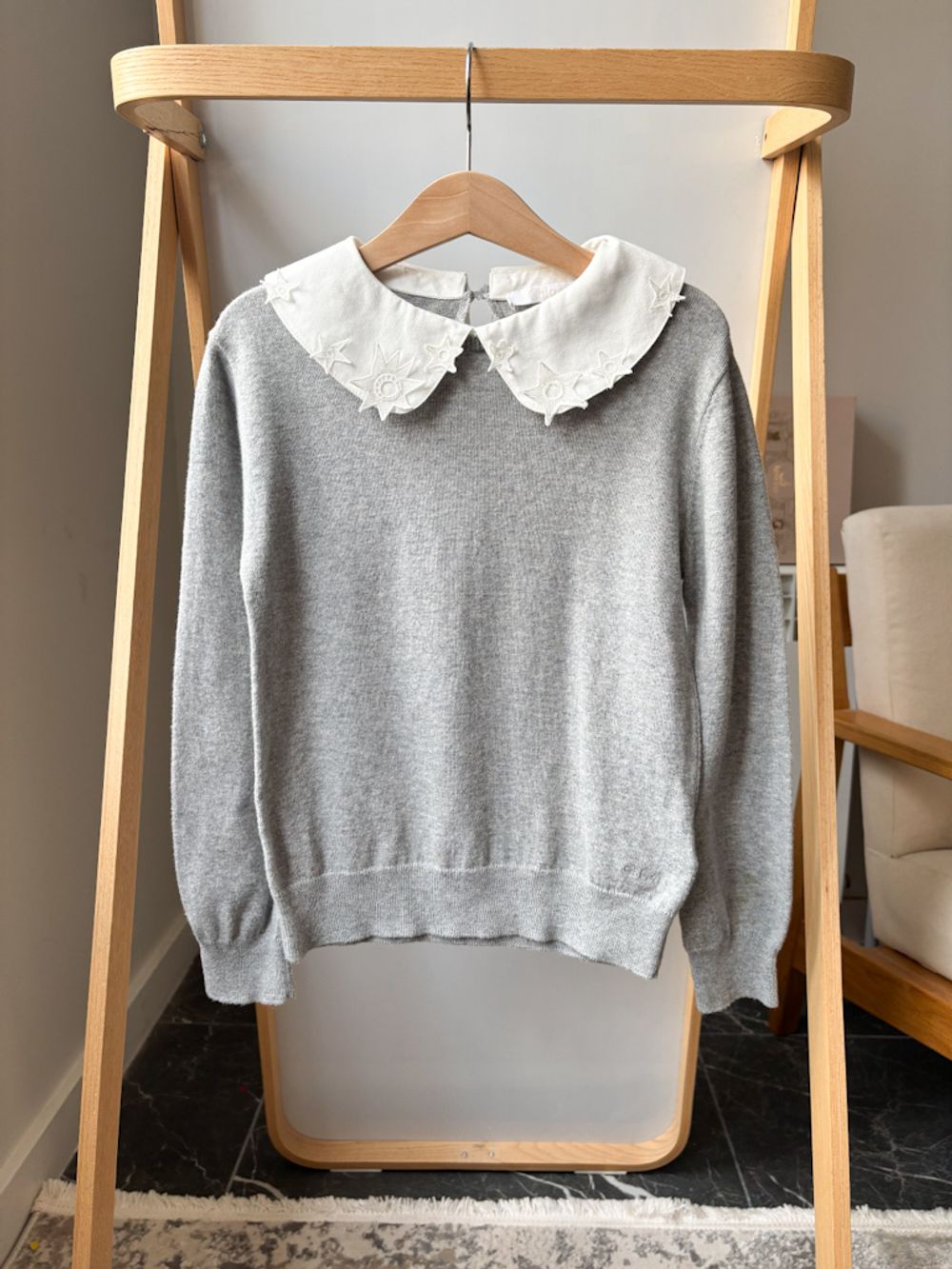 Джемпер Chloe из хлопка с кашемиром, 128