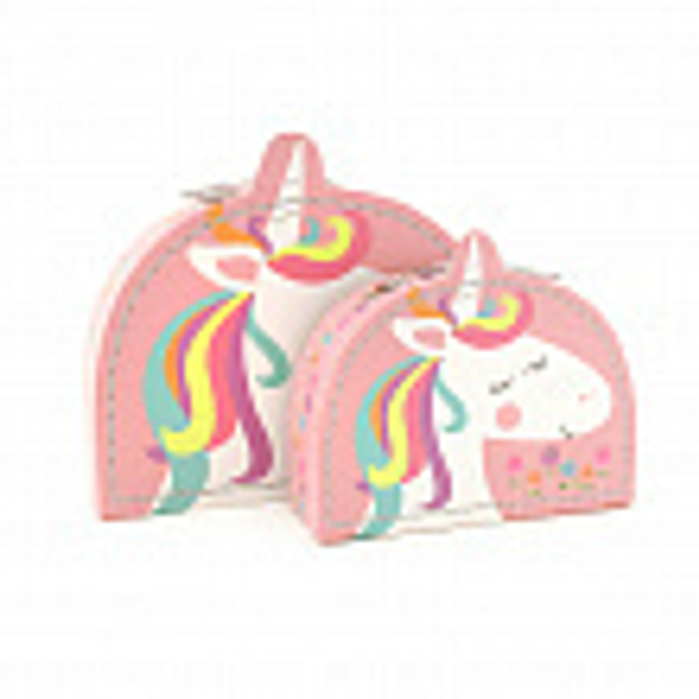 Набор подарочных коробок 2 в 1 "Единорожка" с металлической ручкой