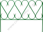 GRINDA РЕНЕССАНС, 50 x 345 см, металлический, стальная труба d 10, 5 секций, декоративный забор (422263)
