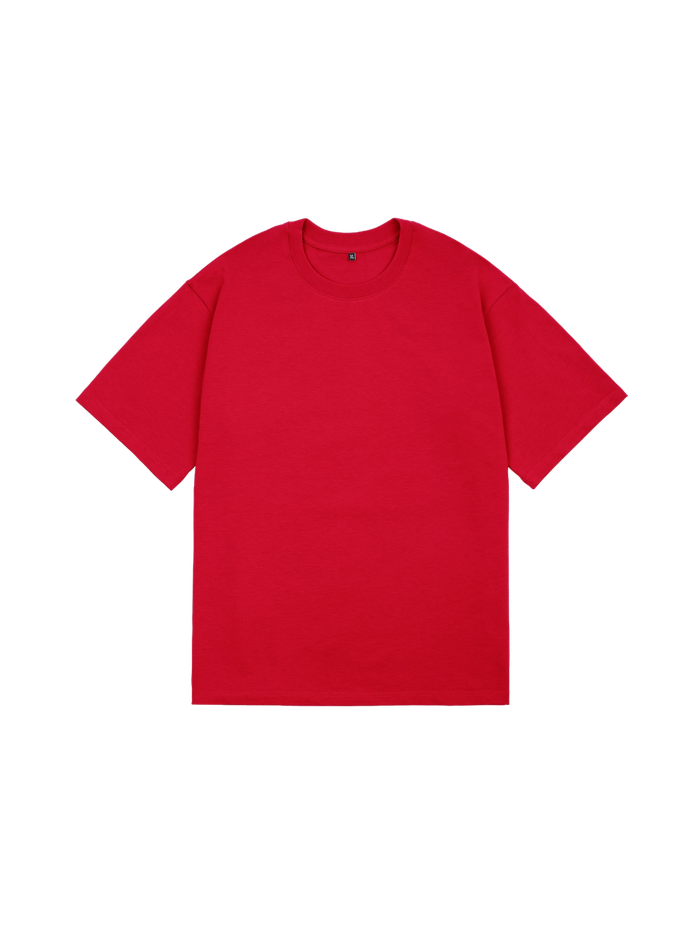 Футболка оверсайз (красный) 230 г