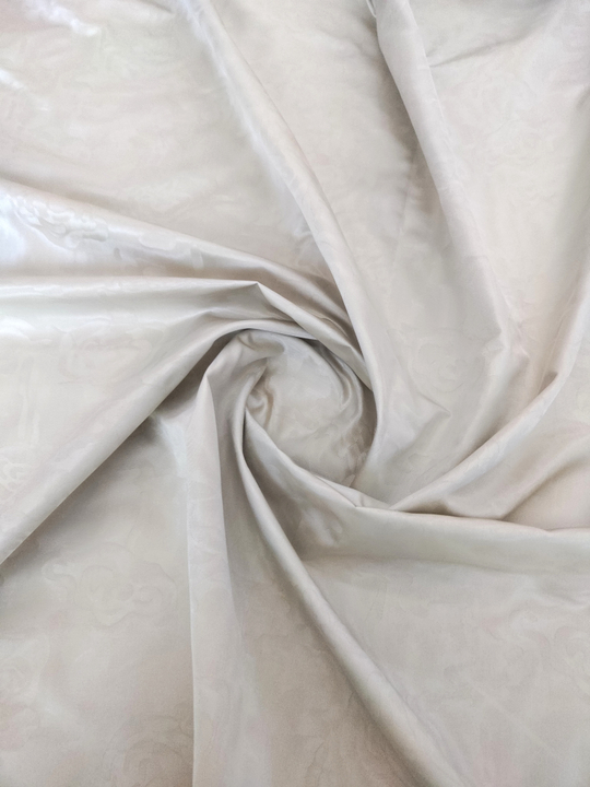 Плащевка жаккард цветок, серый FC#11