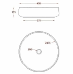 Раковина накладная Artceram Cognac 48 COL002 01 00 bi белая