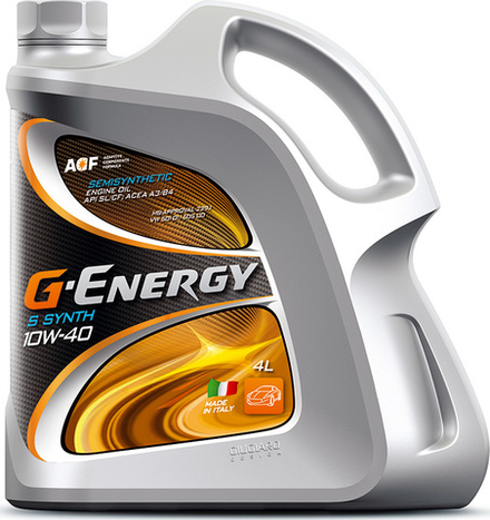 Моторное масло G-Energy S Synth 10w40 SL/CF 4л полусинтетика
