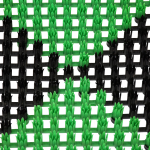 Коврик травка 42*56см черно-зеленый VORTEX