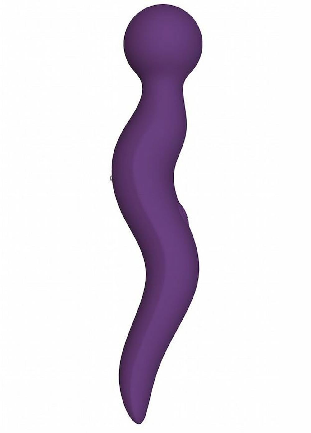Фиолетовый жезловый вибромассажёр Cassi - 21 см.